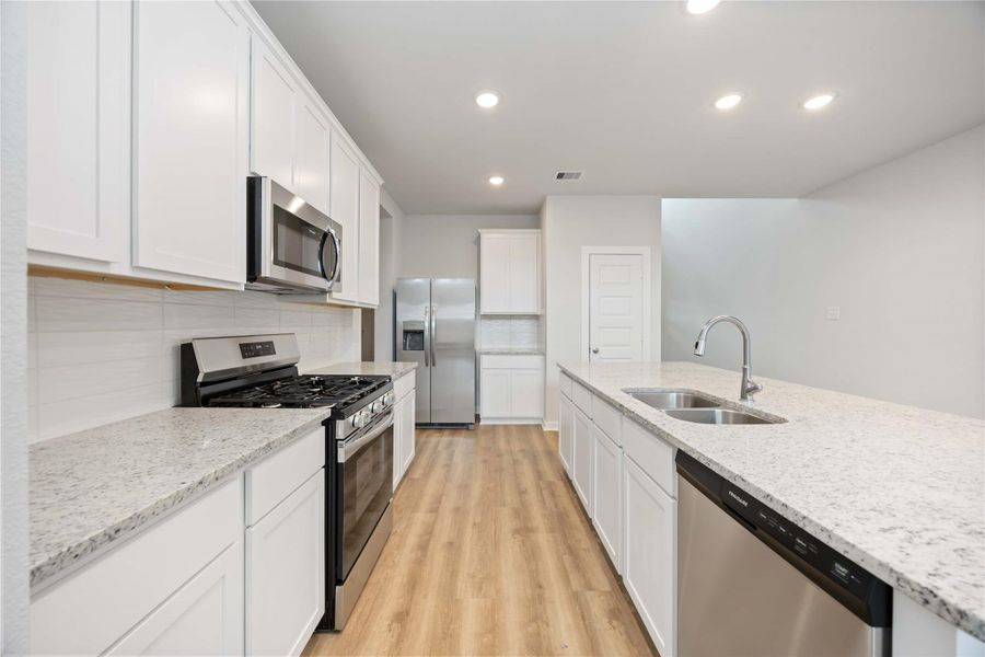 Furnished interior view inside a new home in Granger Pines, Conroe (Image 3). Furnished interior view inside a new home in Granger Pines, Conroe (Image 3).