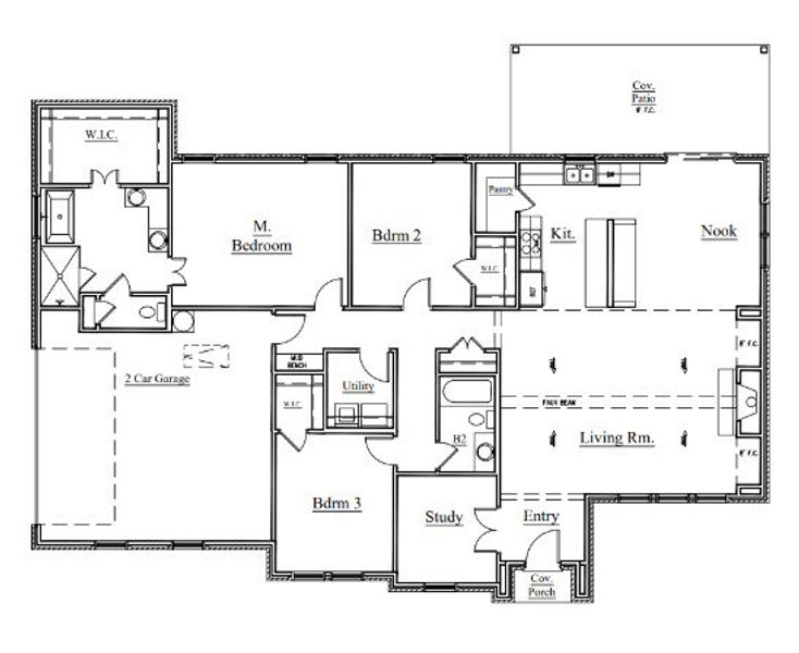 2D floor plan layout of this home in Arbor Oaks, Boyd, TX (Image 3). 2D floor plan layout of this home in Arbor Oaks, Boyd, TX (Image 3).