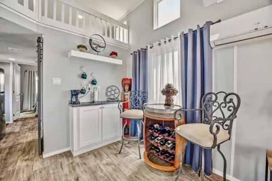 Beverage bar. Unique barrel wine rack Beverage bar. Unique barrel wine rack