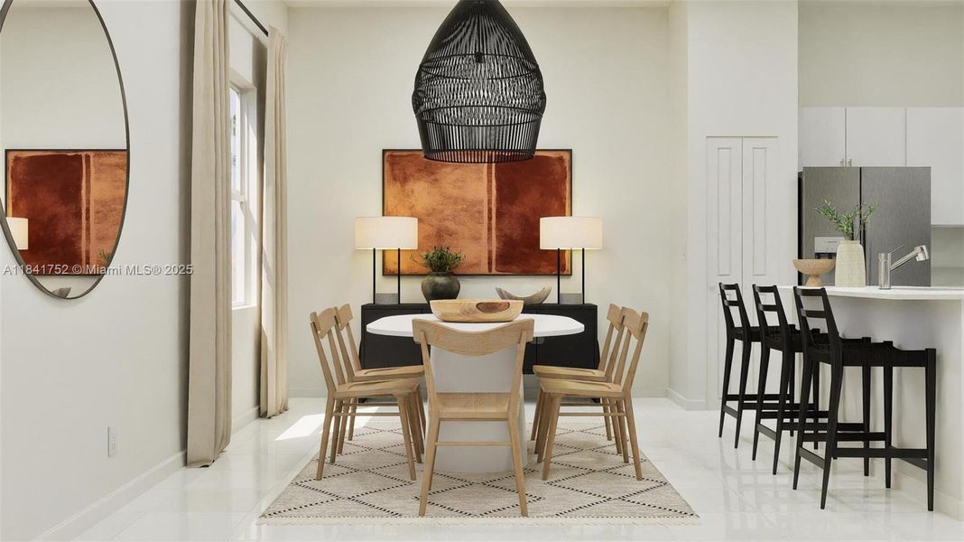 Furnished interior view inside a new home in Coral Landings, Miami (Image 6).