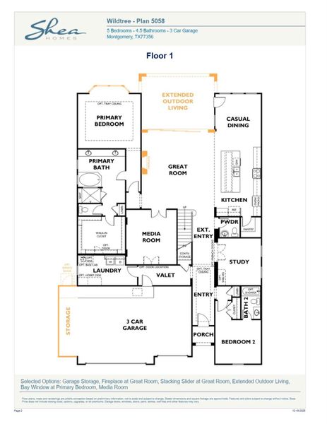 2D floor plan layout of this home in , Montgomery, TX (Image 2). 2D floor plan layout of this home in , Montgomery, TX (Image 2).