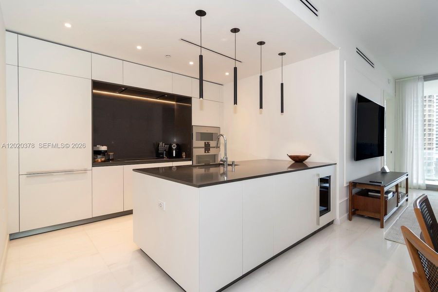 Furnished interior view inside a new home in , Miami (Image 11).