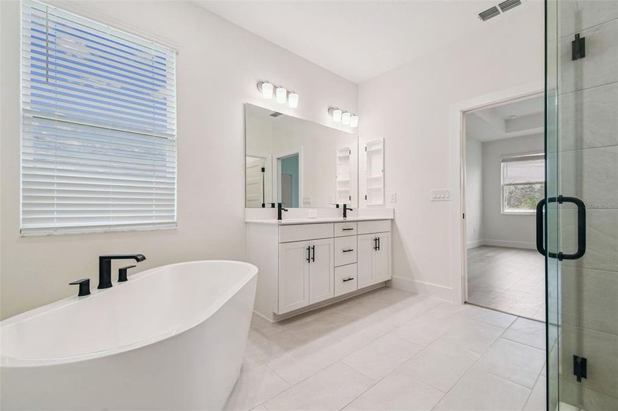 Furnished interior view inside a new home in Hidden Ridge, New Port Richey (Image 37). Furnished interior view inside a new home in Hidden Ridge, New Port Richey (Image 37).