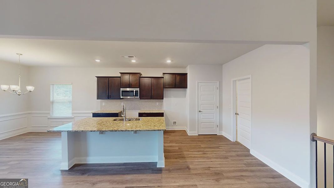 Furnished interior view inside a new home in Oakview Estates, Macon (Image 8). Furnished interior view inside a new home in Oakview Estates, Macon (Image 8).