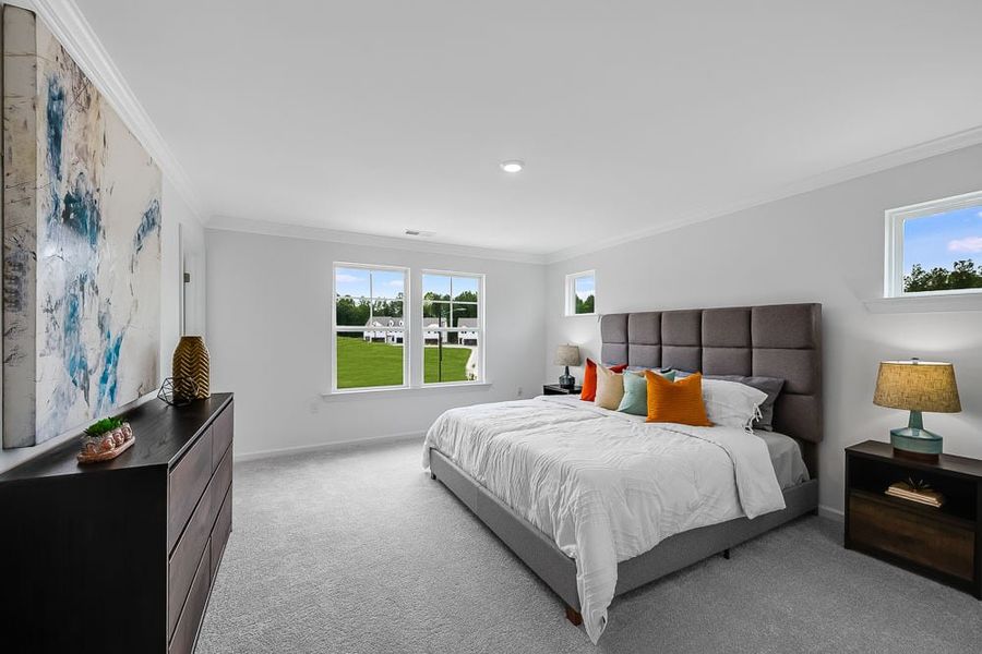 Furnished interior view inside a new home in Forestville Station, Wake Forest (Image 6).