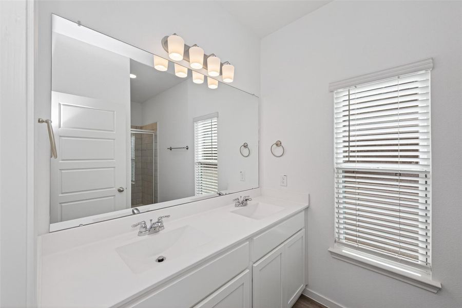 Furnished interior view inside a new home in Enclave at Willis, Willis (Image 10).