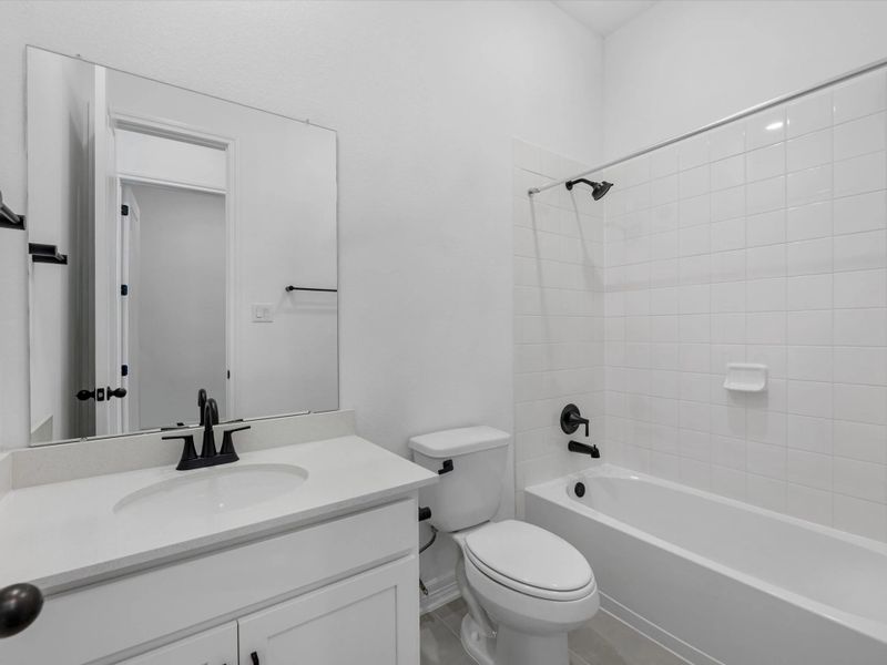 Third bathroom. Sample product photo. Actual exterior and interior selections may vary by homesite. Photo may be virtually staged.