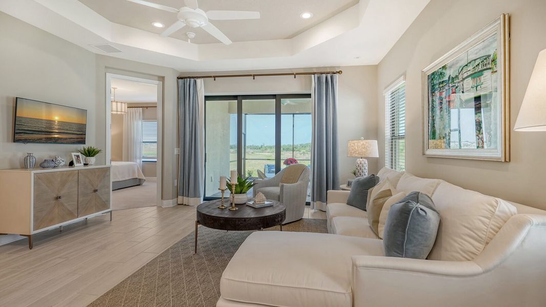 Representative furnished interior of a home built from the Tidewinds 2 by Neal Communities in Vistera of Venice, Venice (Image 12).