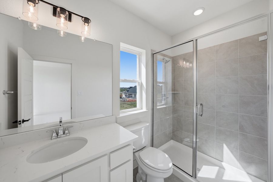 Furnished interior view inside a new home in Park Place - 80' Lots, Prosper (Image 18).