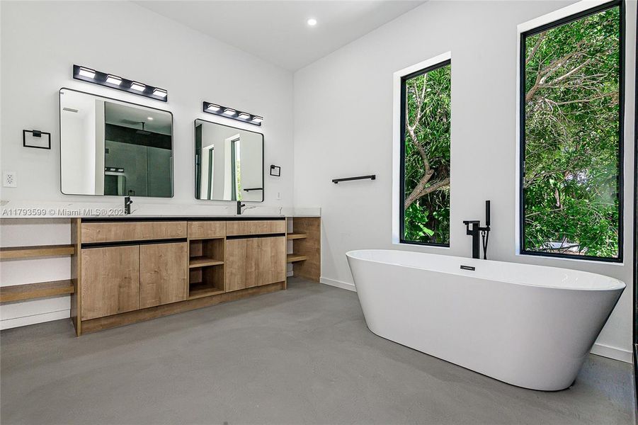 Furnished interior view inside a new home in , Miami (Image 12).