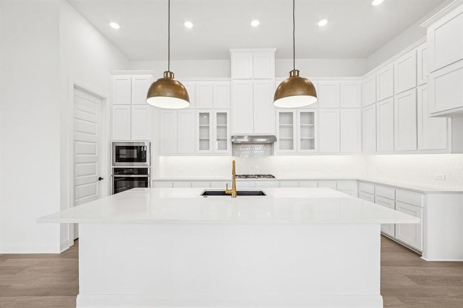 Furnished interior view inside a new home in Karis - Village Series, Crowley (Image 7). Furnished interior view inside a new home in Karis - Village Series, Crowley (Image 7).