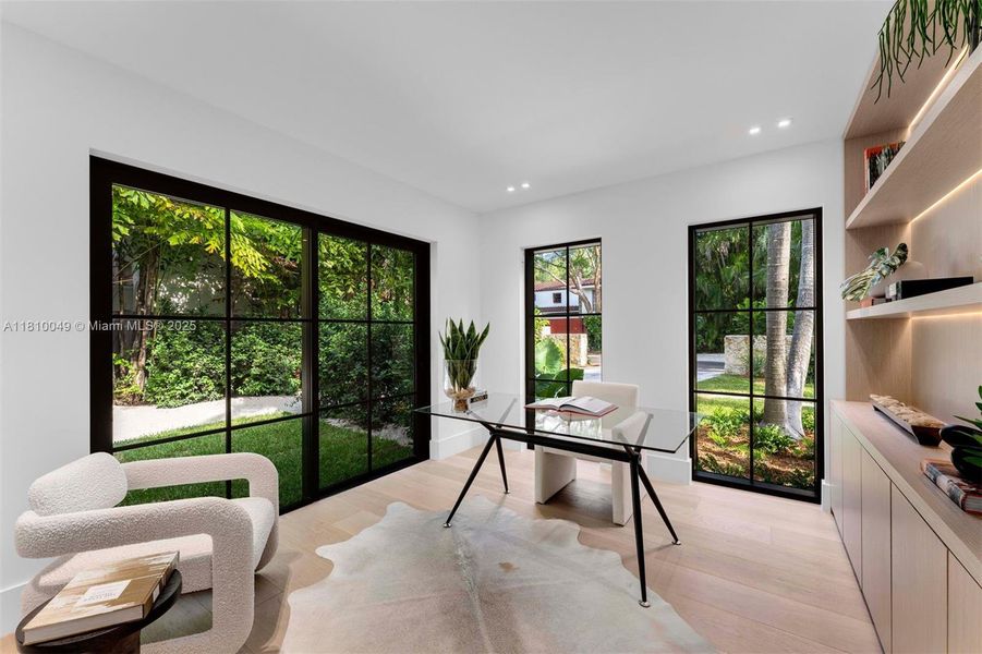 Furnished interior view inside a new home in , Miami (Image 9).