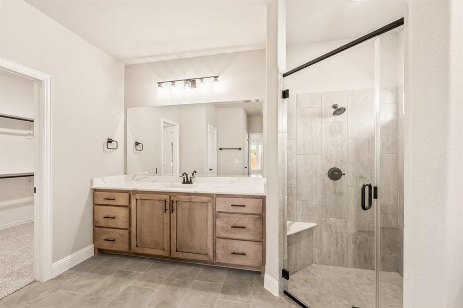 Furnished interior view inside a new home in Devonshire Classic 60-65, Forney (Image 16). Furnished interior view inside a new home in Devonshire Classic 60-65, Forney (Image 16).