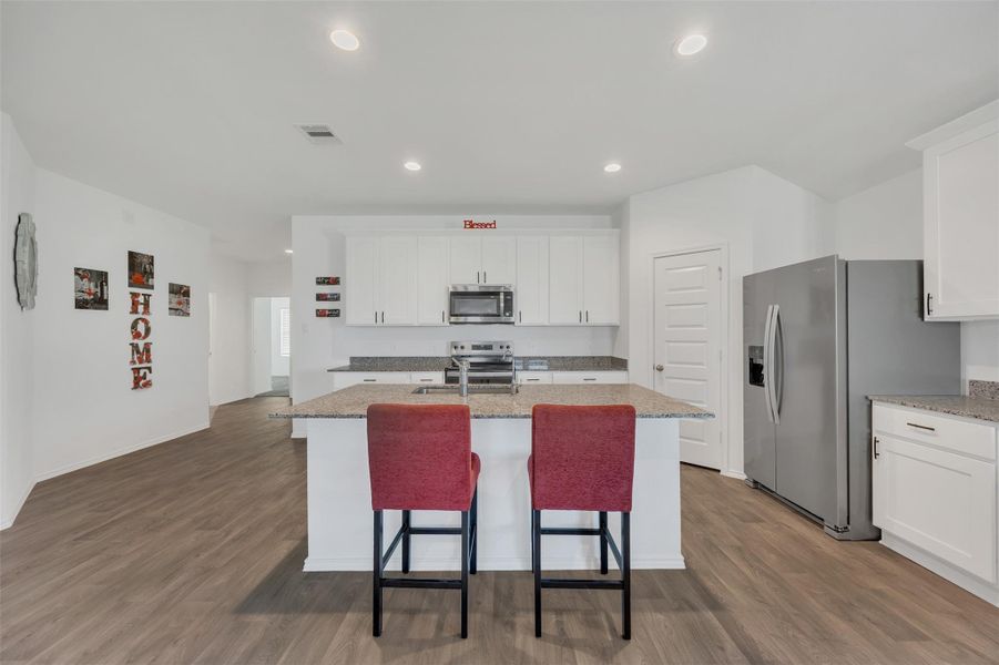Furnished interior view inside a new home in Westward Pointe, Sealy (Image 13). Furnished interior view inside a new home in Westward Pointe, Sealy (Image 13).