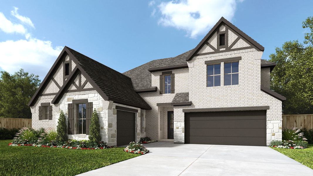 Representative exterior photo of a completed home built from the 3978W by Perry Homes in Revera, Rosenberg, TX (Image 12). Representative exterior photo of a completed home built from the 3978W by Perry Homes in Revera, Rosenberg, TX (Image 12).