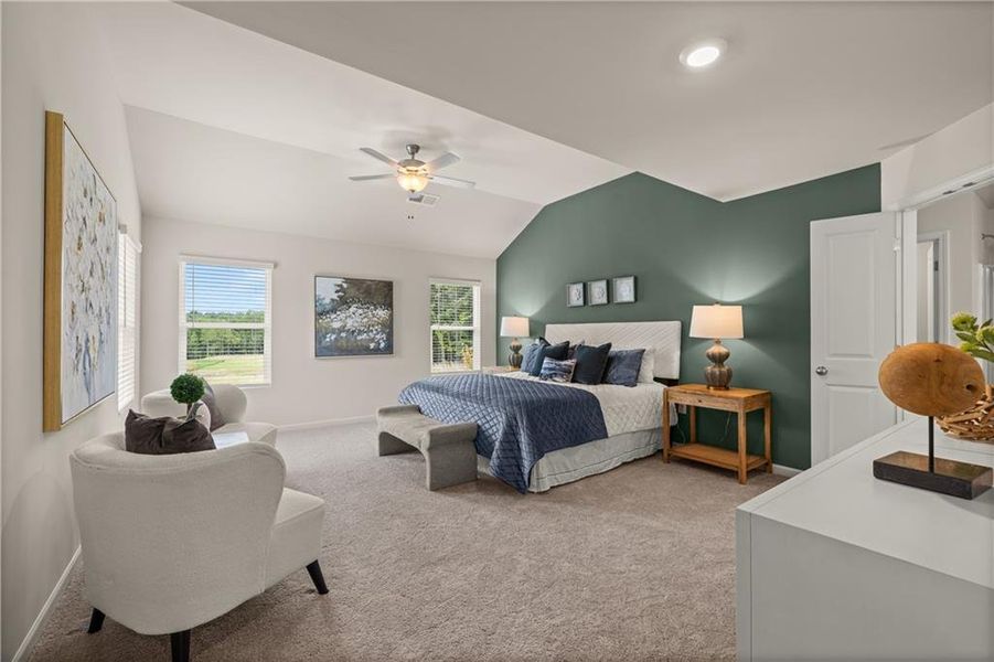 Furnished interior view inside a new home in The Retreat at Walden Park, Jonesboro (Image 8).