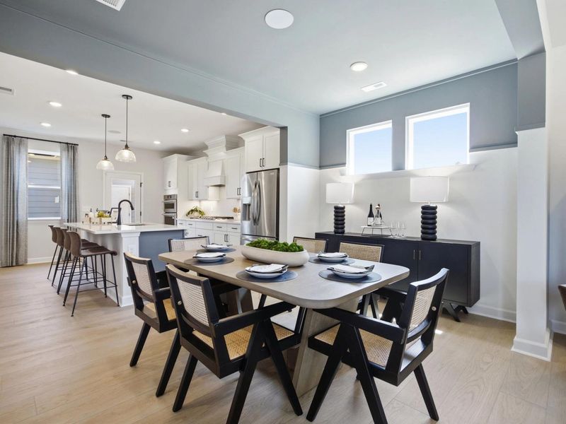 Representative furnished interior of a home built from the The Burke C by Davidson Homes LLC in Forestville Yard, Knightdale (Image 9). Representative furnished interior of a home built from the The Burke C by Davidson Homes LLC in Forestville Yard, Knightdale (Image 9).