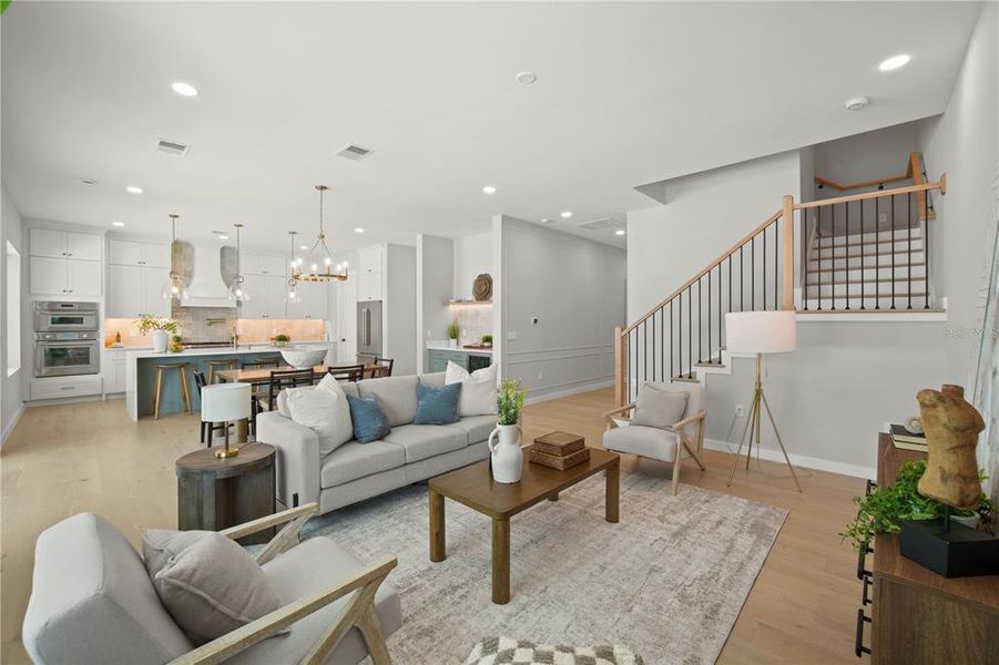 Furnished interior view inside a new home in , Orlando (Image 6).