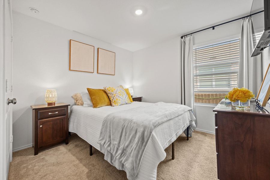 North side bedroom offers natural light as well as recessed lighting fixtures North side bedroom offers natural light as well as recessed lighting fixtures