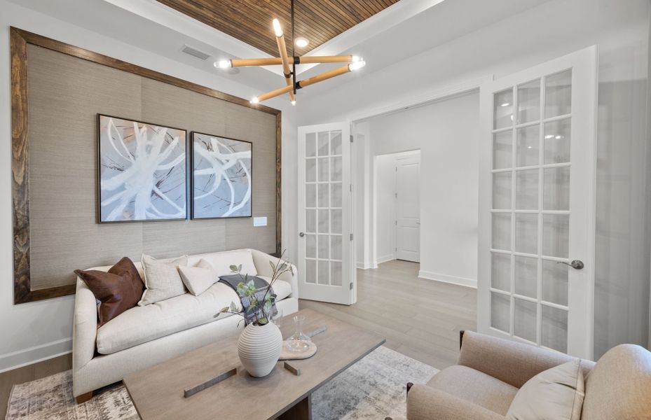 Flex room or Den with French doors Flex room or Den with French doors