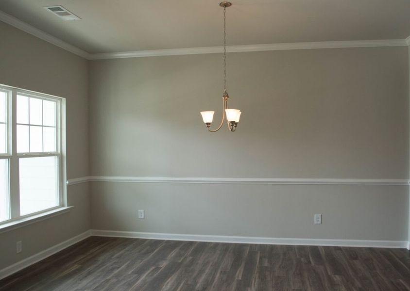 Representative unfurnished interior of a home built from the Richmond by Piedmont Residential in The Reserve at Willow Oaks, Canton (Image 11).