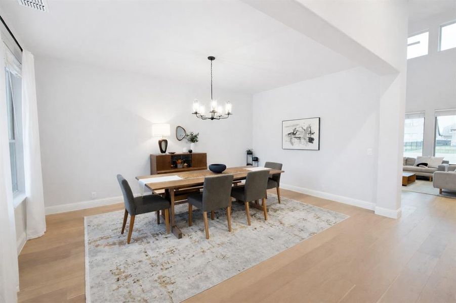 Furnished interior view inside a new home in Abe's Landing, Granbury (Image 25).
