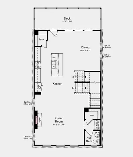 2D floor plan layout of this home in Dreycott, Lawrenceville, GA (Image 4).