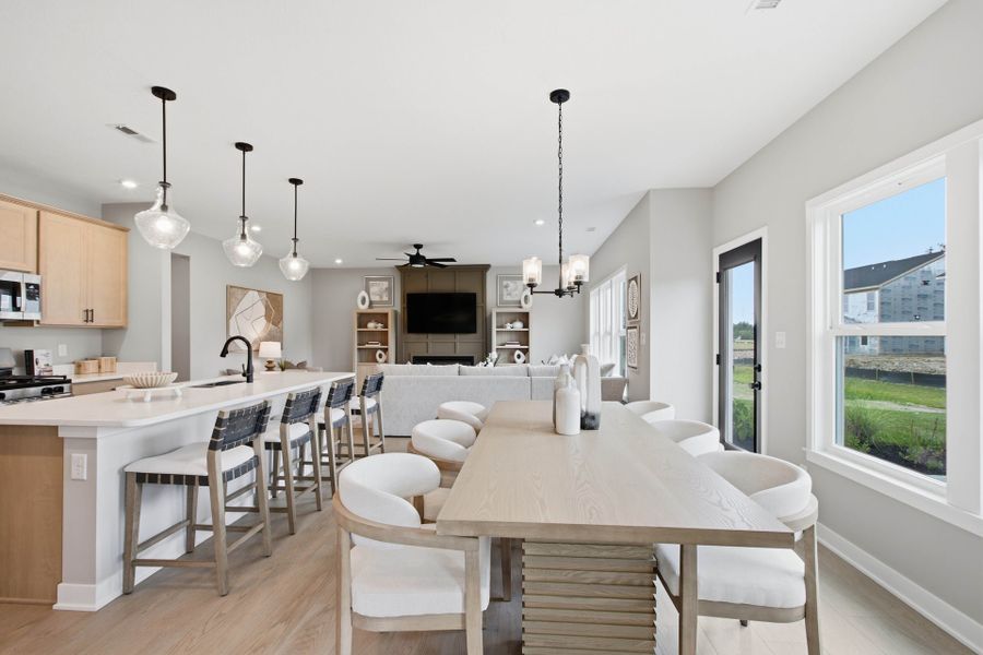 Representative furnished interior of a home built from the Jensen by Fischer Homes in Twin Lakes, Hoschton (Image 14).