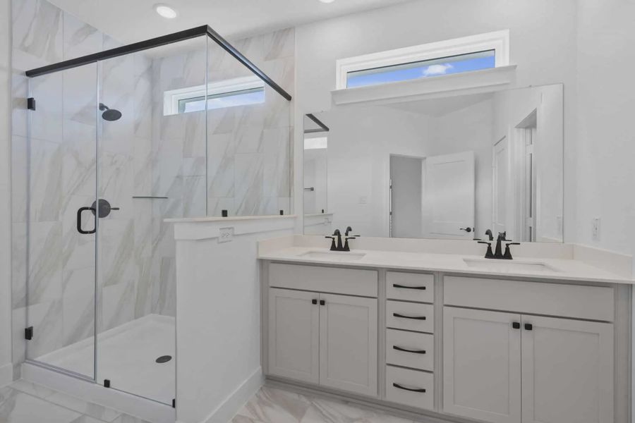Furnished interior view inside a new home in Elyson Courtyard Collection, Katy (Image 4).