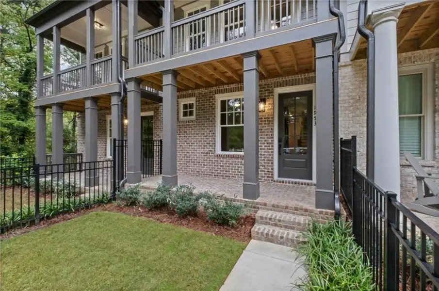 Exterior details and patio area of a home in , Kennesaw (Image 4). Exterior details and patio area of a home in , Kennesaw (Image 4).