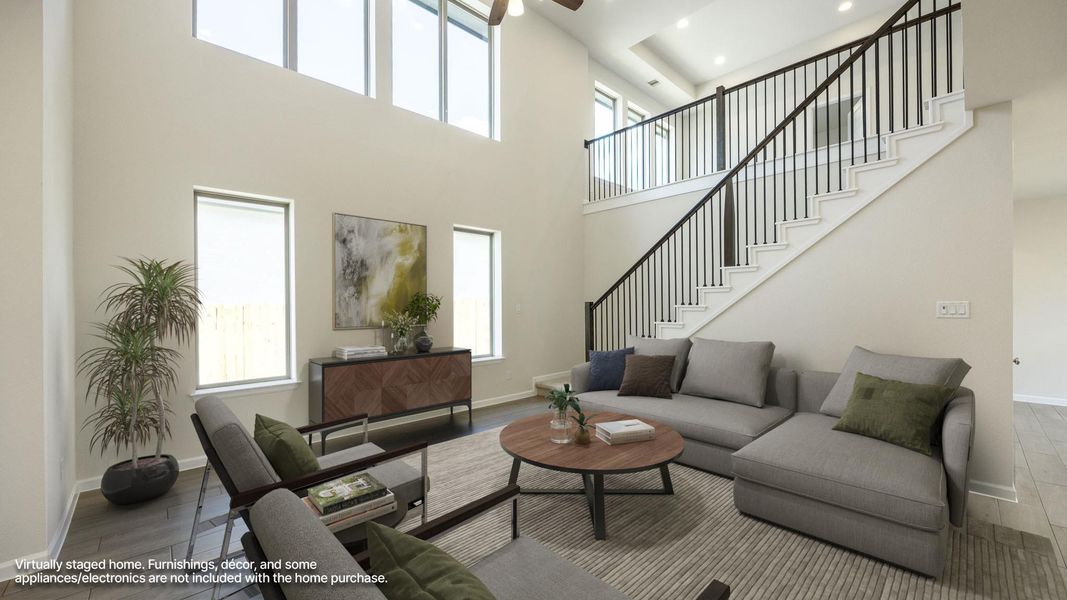 Furnished interior view inside a new home in Santa Rita Ranch - Tierra Rosa, Liberty Hill (Image 7).