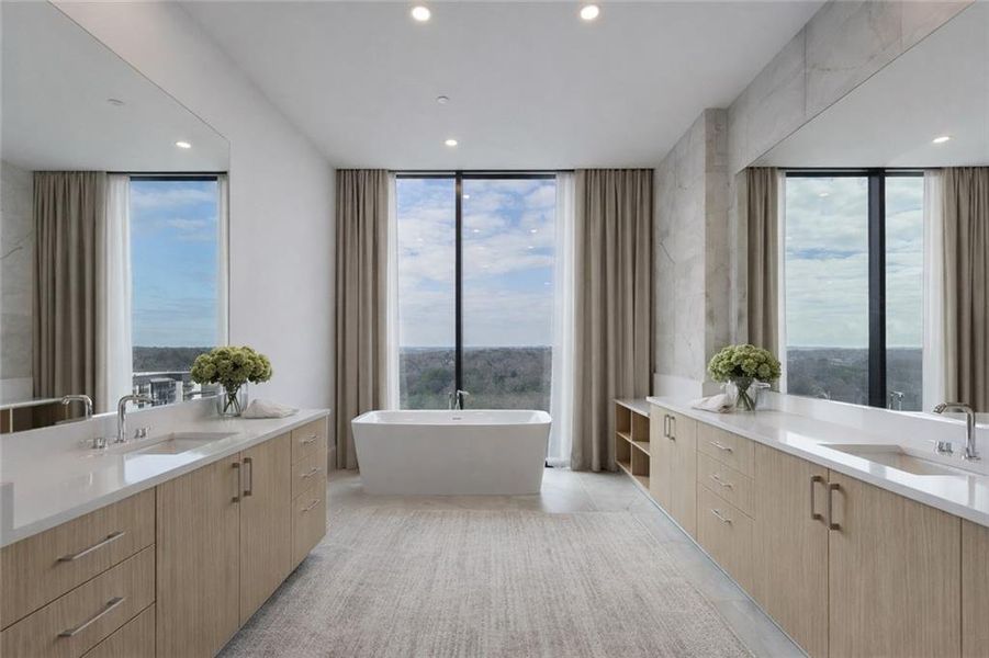 Furnished interior view inside a new home in The Dillon Buckhead, Atlanta (Image 19).