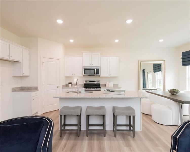 Furnished interior view inside a new home in , Conyers (Image 10).