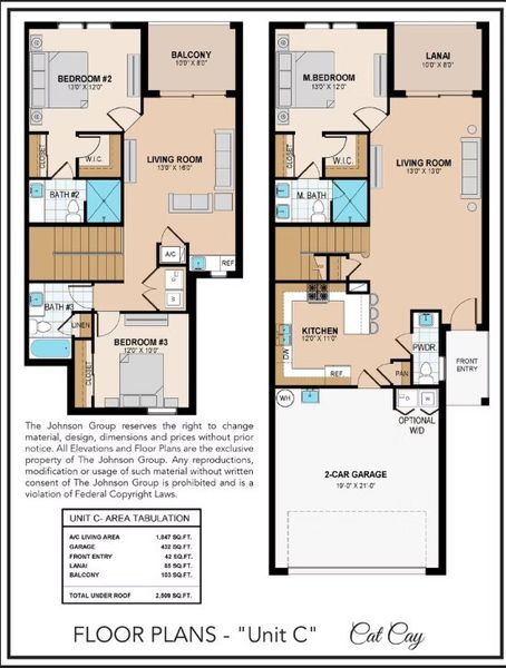 2D floor plan layout for the Cat Cay by Johnson Group Homes in Isles at Venetian Bay/TH, New Smyrna Beach, FL (Image 3). 2D floor plan layout for the Cat Cay by Johnson Group Homes in Isles at Venetian Bay/TH, New Smyrna Beach, FL (Image 3).