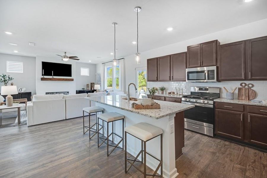 Furnished interior view inside a new home in Heritage River, Euharlee (Image 10).