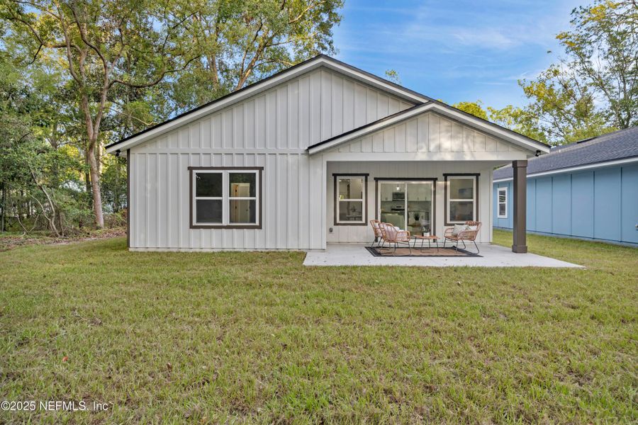 Exterior details and patio area of a home in , Baldwin (Image 21).