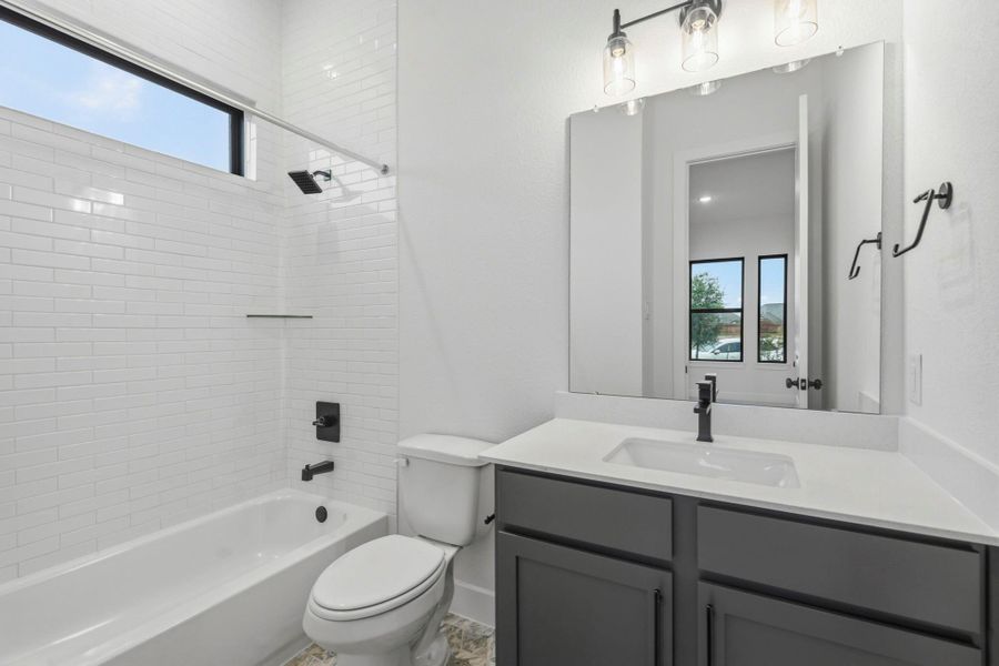Furnished interior view inside a new home in Elyson, Katy (Image 11).
