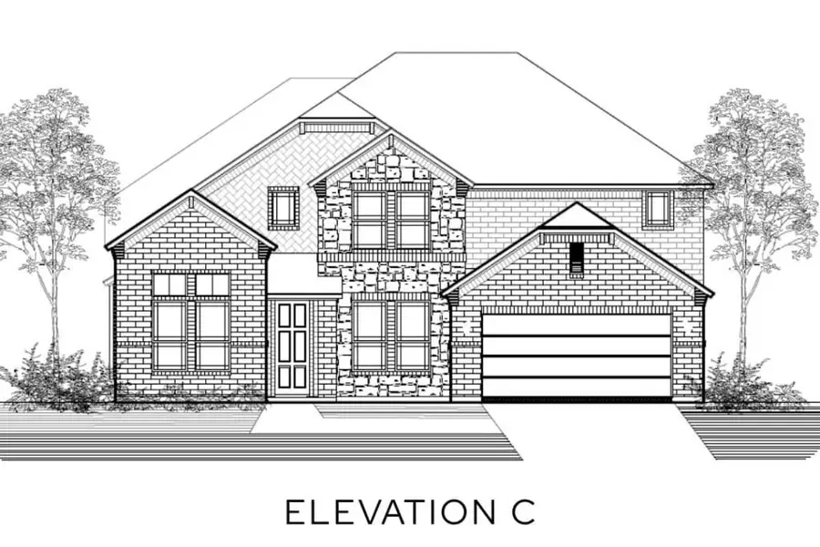 Representative rendering of the exterior for the The Mockingbird by Lillian Custom Homes (Image 30).