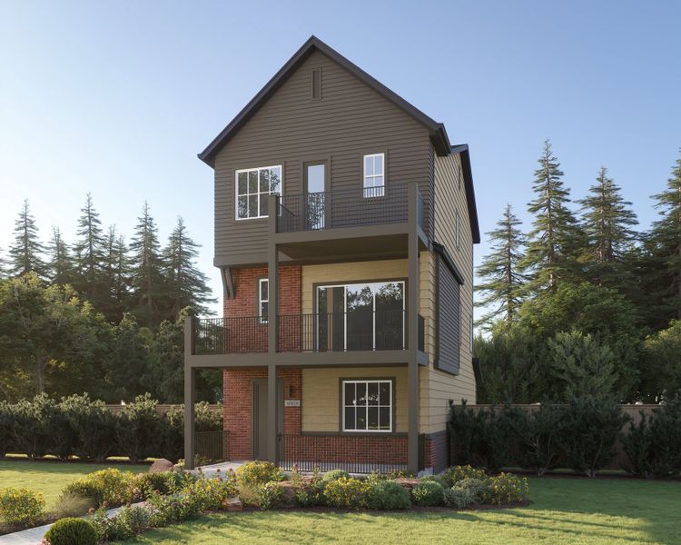 Representative exterior photo of a completed home built from the Apex Four by Brookfield Residential in Uplands, Westminster, CO (Image 6).