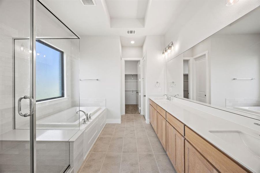 Furnished interior view inside a new home in Chatham Reserve, Providence Village (Image 9).
