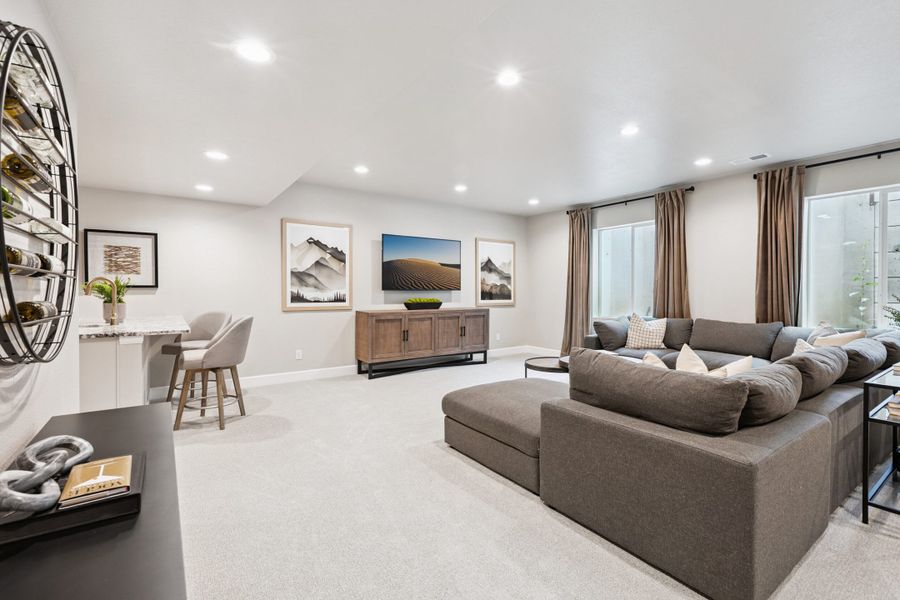 Representative furnished interior of a home built from the Silverton by Landsea Homes in Highlands Preserve, Mead (Image 71).