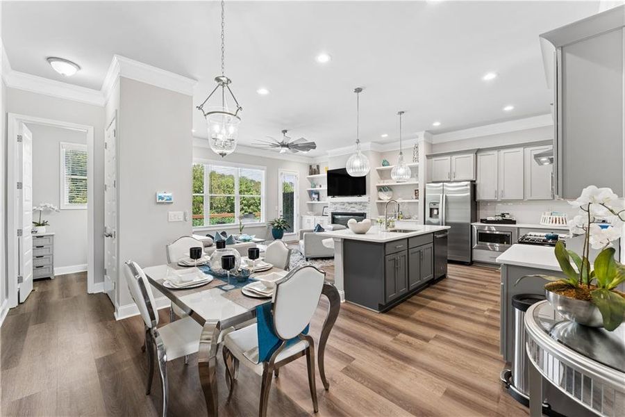 Furnished interior view inside a new home in , Decatur (Image 9).