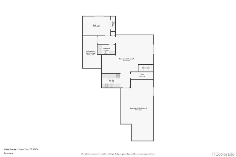 2D floor plan layout of this home in , Parker, CO (Image 5).