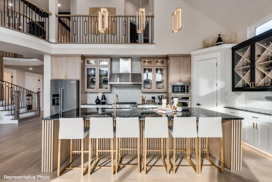 Furnished interior view inside a new home in Park Place, Prosper (Image 6). Furnished interior view inside a new home in Park Place, Prosper (Image 6).