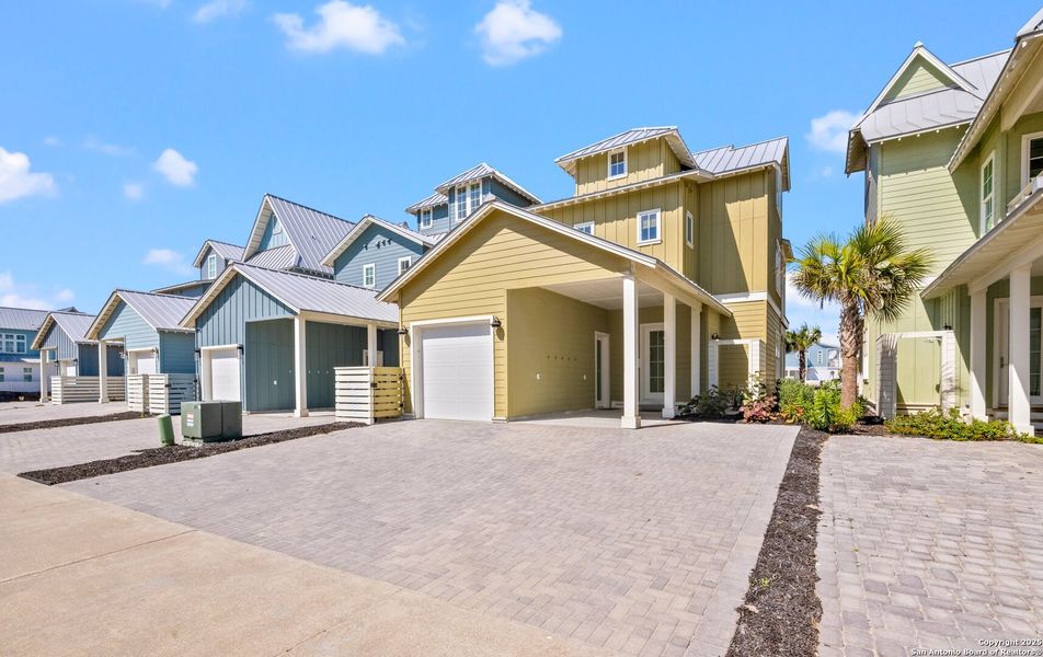 Exterior details and patio area of a home in , Port Aransas (Image 4). Exterior details and patio area of a home in , Port Aransas (Image 4).