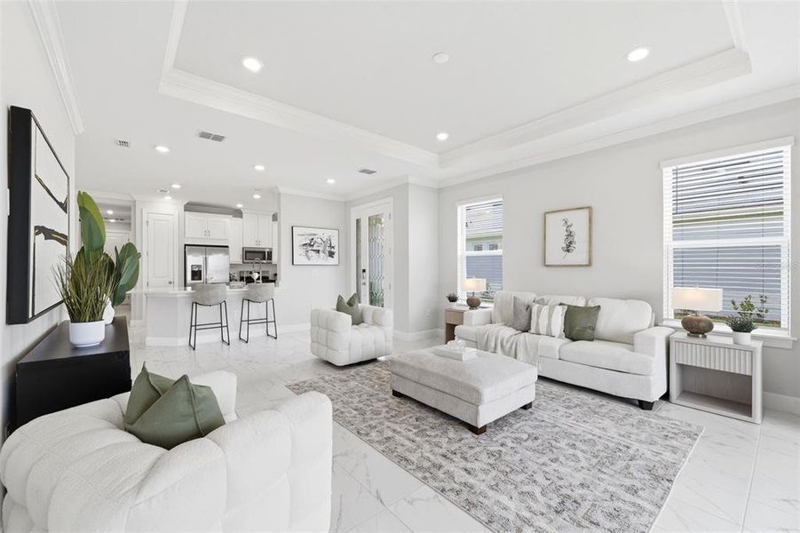 Furnished interior view inside a new home in , Wesley Chapel (Image 17).