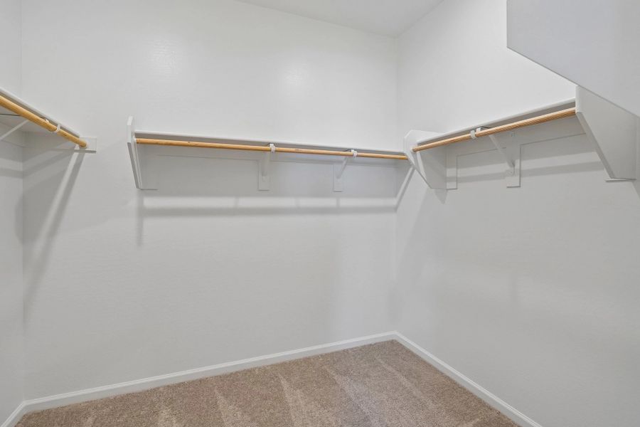 Primary walk in closet