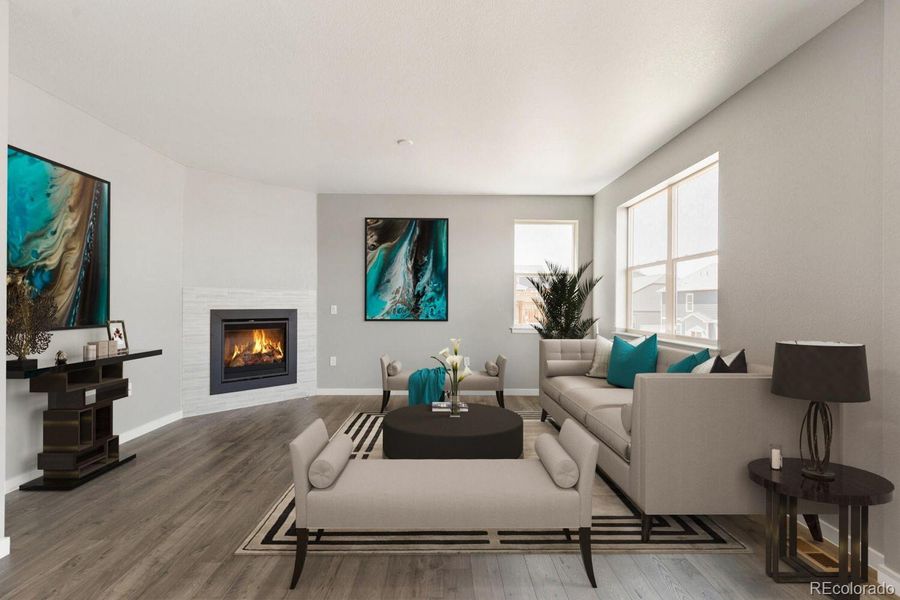 Furnished interior view inside a new home in Sky Ranch, Watkins (Image 6).