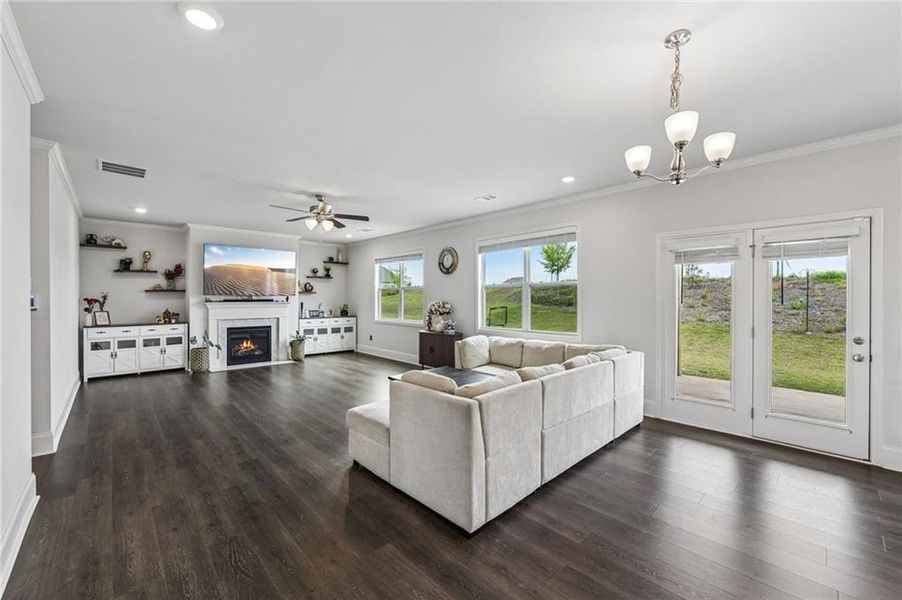 Furnished interior view inside a new home in , Cumming (Image 10).