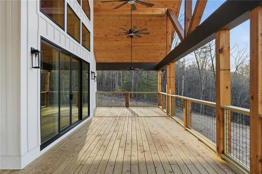 Exterior details and patio area of a home in , Ranger (Image 24).